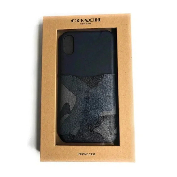 COACH IPHONE X/XS CASE IN SIGNATURE CANVAS F77932 QBBLM - Picture 7 of 7